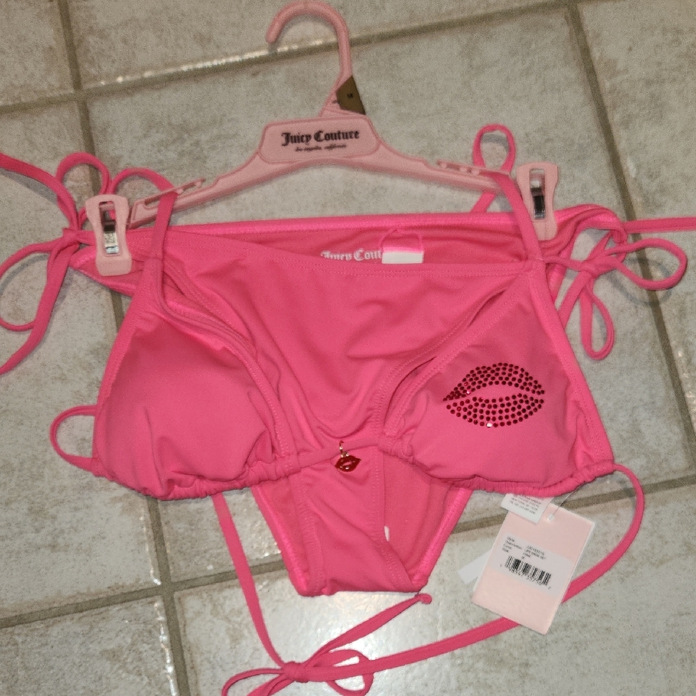 Juicy Couture Vibrant Pink Kids Bikini